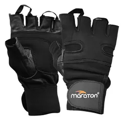 دستکش بدنسازی مردانه ماراتن مدل Flex 460 مشکی
