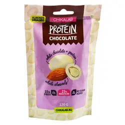 بادام رژیمی چیکالب با روکش شکلات پروتئین بار شیری 120 گرمی