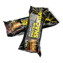 شکلات پروتئین بار آل مکس مدل اسنک کره بادام زمینی 60 گرمی