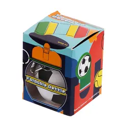 قمقمه سیلیکونی طرح توپ فوتبال مدل تاشو ظرفیت 550 میلی لیتر