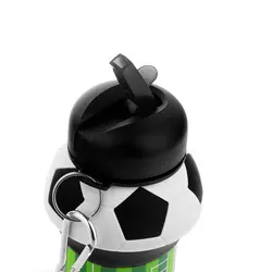 قمقمه سیلیکونی طرح توپ فوتبال مدل تاشو ظرفیت 550 میلی لیتر
