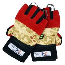 دستکش بدنسازی آندر آرمور مدل GDS-150 چریکی FREE SIZE