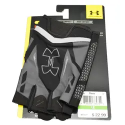 دستکش بدنسازی مردانه آندر آرمور مدل HeatGear-474 طوسی