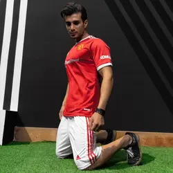 ست تیشرت و شلوارک ورزشی منچستر یونایتد مدل ADIDAS-2022