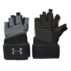 دستکش بدنسازی مردانه آندر آرمور GNV طوسی