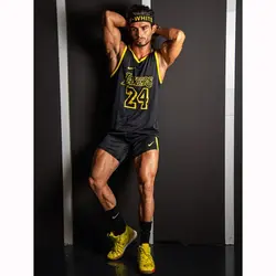 ‫‫‫‫‫ست رکابی و شلوارک ورزشی مردانه لیکرز مدل PY-Nike 24 مشکی
