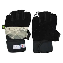 دستکش بدنسازی آندر آرمور مدل GDS-140 چریکی FREE SIZE