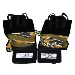 دستکش بدنسازی آندر آرمور مدل GDS-140 چریکی FREE SIZE