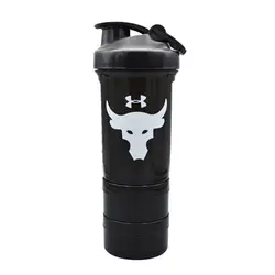 شیکر بدنسازی سه تیکه آندر آرمور مدل G+ Rock ظرفیت ۰٫۵ لیتر