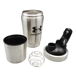 شیکر بدنسازی استیل دو تیکه آندر آرمور ظرفیت 0.65 لیتر