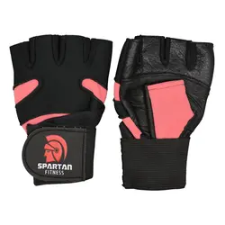 دستکش بدنسازی زنانه اسپارتان مدل KTB-0225 صورتی