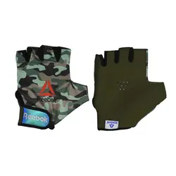 ‫‫دستکش بدنسازی مردانه ریباک مدل GDS طرح چریکی‫