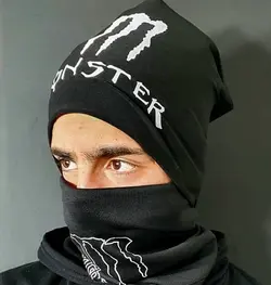 کلاه و اسکارف مانستر مدل PHS-BOLD مشکی