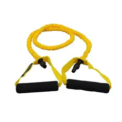 کش بدنسازی CX تراباند روکش دار با مقاومت ۱۵ پوند Yellow