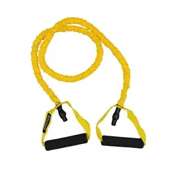 کش بدنسازی CX تراباند روکش دار با مقاومت ۱۵ پوند Yellow