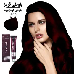 رنگ مو لورینت 100میل کراتینه بلوطی قرمز تیره 4.62