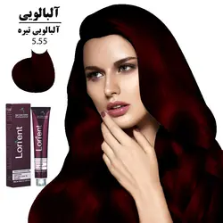 رنگ مو لورینت 100میل کراتینه آلبالویی تیره 5.55