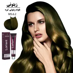رنگ مو لورینت 100میل کراتینه بلوند زیتونی تیره M5-6.2