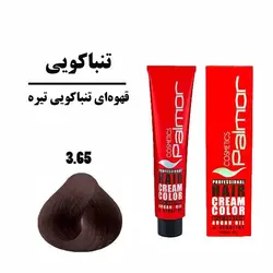 رنگ موی پالمور شماره 3.65 حجم 120 میلی لیتر رنگ قهوه‌ای تنباکویی تیره
