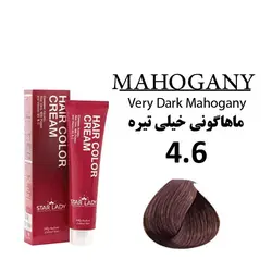 رنگ مو ماهاگونی خیلی تیره استار لیدی (STAR LADY) شماره 4.6 حجم 120 میل