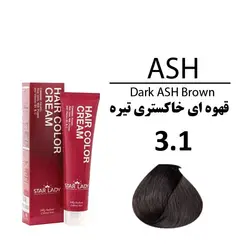رنگ مو قهوه ای خاکستری تیره استار لیدی (STAR LADY) شماره 3.1 حجم 120 میل