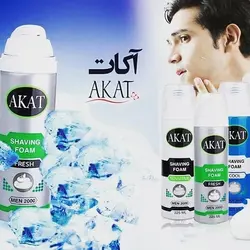 فوم اصلاح آکات مدل ACTIVE حجم 225 میلی لیتر