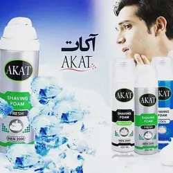 فوم اصلاح آکات مدل ACTIVE حجم 225 میلی لیتر
