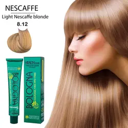 رنگ مو بدون آمونیاک و بدون پی پی دی بلونیا 100میل Light Nescaffe Blonde 8.12