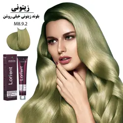 رنگ مو لورینت 100میل کراتینه بلوند زیتونی خیلی روشن M8-9.2