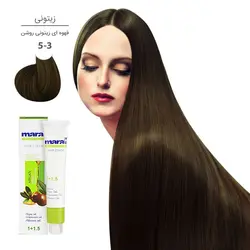 رنگ موی مارال 100 میل 5.3-قهوه ای زیتونی روشن