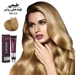 رنگ مو لورینت 100میل کراتینه بلوند خیلی روشن N8-9.0