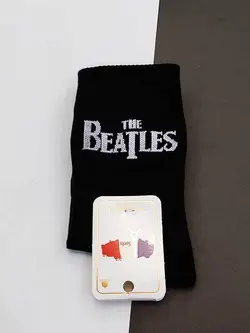 جوراب طرح  بیتلز beatles مشکی