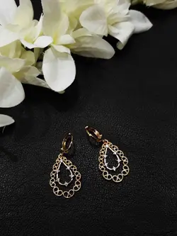 گوشواره حلقه ای آویزدار برند وای اس ایکس طرح سنتی کد 1