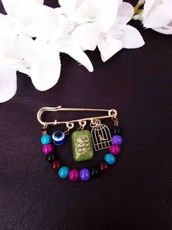 سنجاق سینه اسکاتلندی طرح چشم نظر چند رنگ