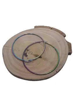 گوشواره حلقه ای هولوگرامی سایز متوسط کد 01