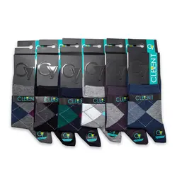 جوراب مردانه نیم ساق بسته 6 عددی برند کلونت CLEVENT کد:som104-3