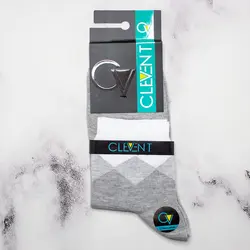 جوراب مردانه نیم ساق بسته 6 عددی برند کلونت CLEVENT کد:som104-3