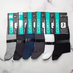 جوراب مردانه نیم ساق بسته 6 عددی برند کلونت CLEVENT کد:som104-3