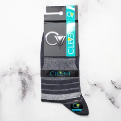 جوراب مردانه نیم ساق بسته 6 عددی برند کلونت CLEVENT کد:som104-7