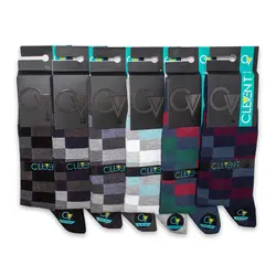 جوراب مردانه ساق دار بسته 6 عددی کلونت CLEVENT کد:som105-10