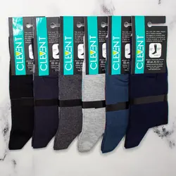 جوراب مردانه ساق دار بسته 6 عددی کلونت CLEVENT کد:som105-10