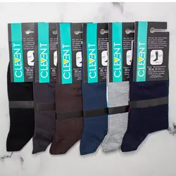 جوراب مردانه ساق دار بسته 6 عددی کلونت CLEVENT کد:som105-4