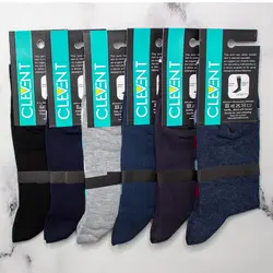 جوراب مردانه ساق دار بسته 6 عددی کلونت CLEVENT کد:som105-3