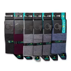 جوراب مردانه ساق دار بسته 6 عددی کلونت CLEVENT کد:som105-2