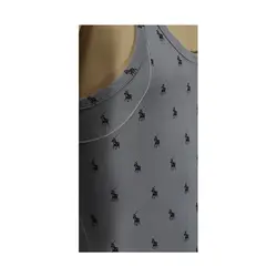 رکابی طوسی پشت قهرمانی با طرح polo کد :u108-2