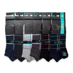 جوراب مردانه مچی 7-106 بسته 6 عددی برند CLEVENT کلونت