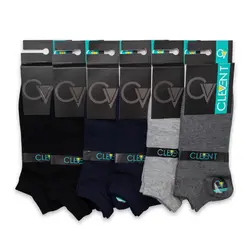 جوراب مردانه مچی 4-106 بسته 6 عددی برند CLEVENT کلونت