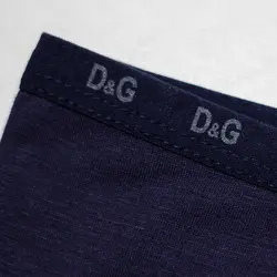 شورت پادار سرمه ای مودال طرح D&G کد:shm123-10