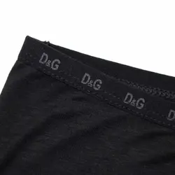 شورت پادار مشکی مودال طرح D&G کد:shm123-9