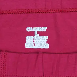 شورت نیم پا زرشکی مودال Clevent کد:shm133-5